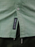Sage Green Linen Slim Fit Shirt