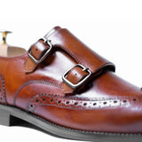 Signature WingTip Monk-Straps by Boseden