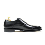 Signature Good Year Welted Cap-Toe Monk-Straps by Boseden
