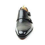 Signature Good Year Welted Cap-Toe Monk-Straps by Boseden