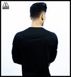 Black Basic Long Sleeve T-Shirt | Crew Neck