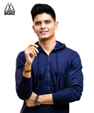Navy Premium Hooded Jacket
