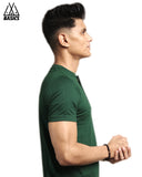 Bottle Green Henley T-Shirt