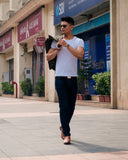White Basic Crew/Round Neck T-Shirt