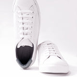 Signature White Canvas Sneakers by Boseden