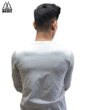 Heather White Long Sleeve/Full Sleeve T-Shirt