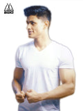 White Basic V-Neck T-Shirt