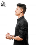 Midnight Black TMB Basics Classic Oxford Shirt (Slim Fit Formal)