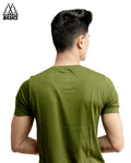 Military Green Basic Crew/Round Neck T-Shirt