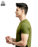 Military Green Basic Crew/Round Neck T-Shirt