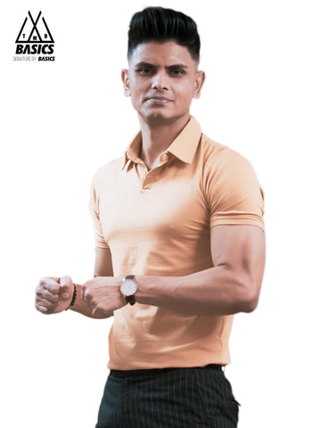 Signature Beige Polo T-Shirt