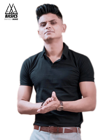 Signature Black Polo T-Shirt