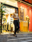 Signature Beige Polo T-Shirt