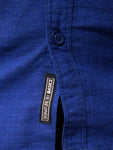 Royal Blue Linen Slim Fit Shirt