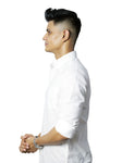 Classic White Linen Slim Fit Shirt