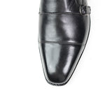 Signature Good Year Welted Cap-Toe Monk-Straps by Boseden