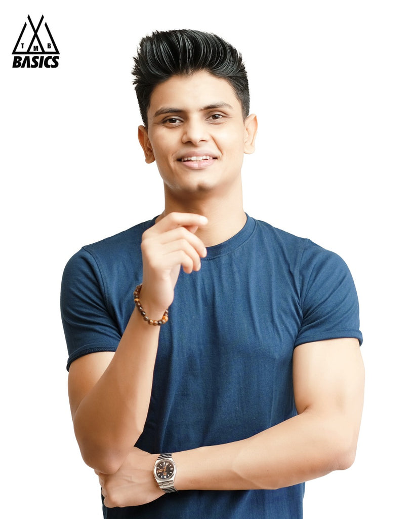 Navy Basic Crew/Round Neck T-Shirt – TMB Basics