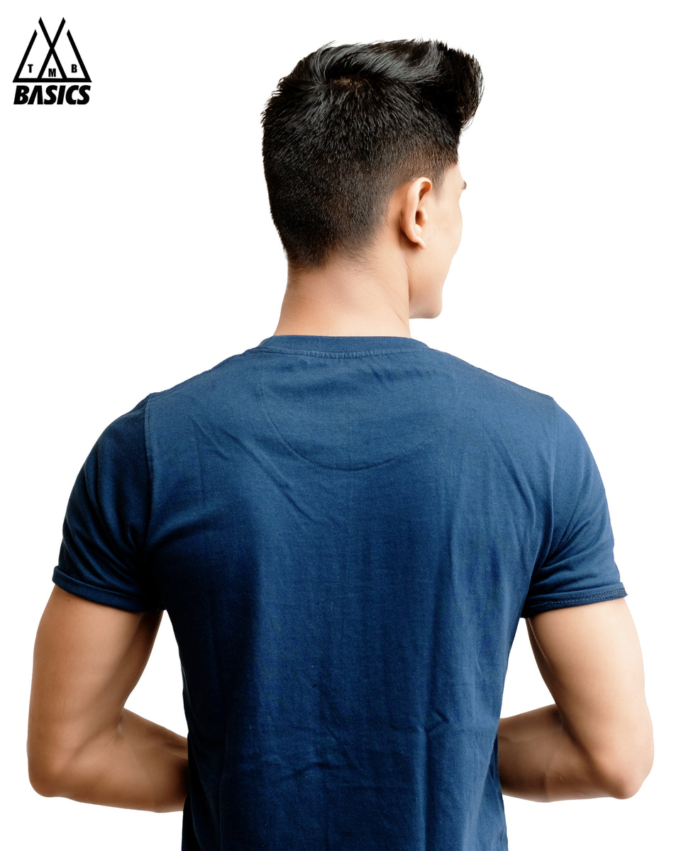 Navy Basic Crew/Round Neck T-Shirt – TMB Basics